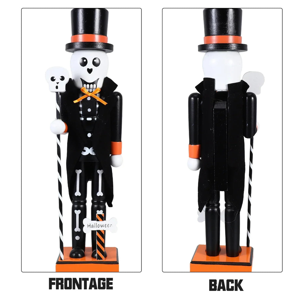 Halloween Nutcracker | Hand-painted Wooden Decoration