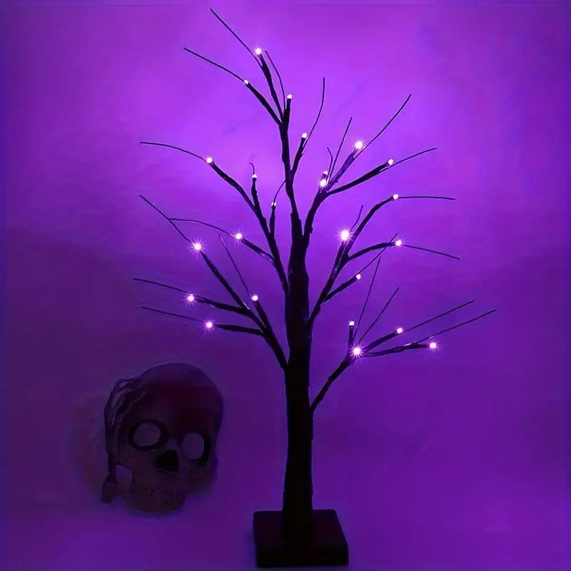 Halloween Tree with LED Lights | 60 cm Decoration