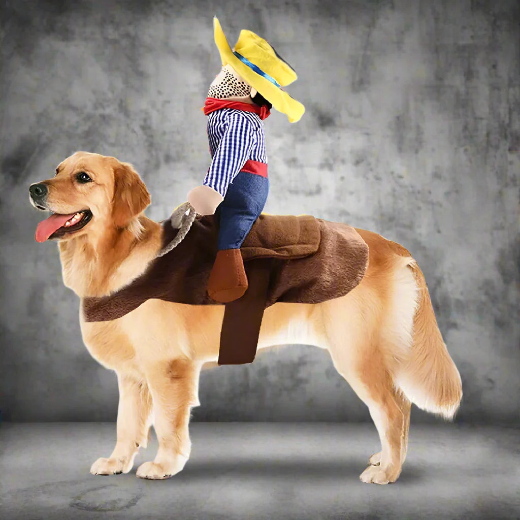 Halloween Cowboy Dog Costume Outfit