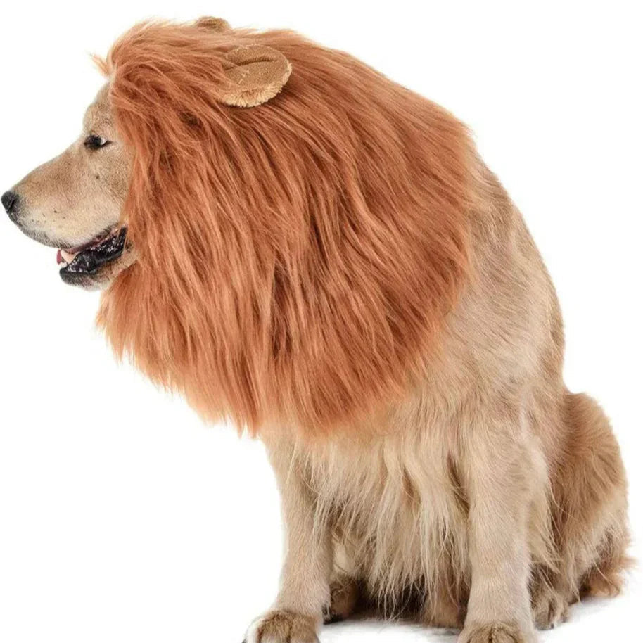 Halloween Dog Costume Lion Mane Wig