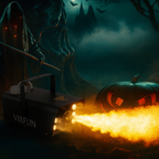 Halloween Fog Machine 500W RGB LED 12 Color 500ml Tank Remote