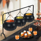 Halloween Witch Cauldron Set | 3-piece Serving Set for Decoration