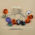 Halloween String Lights | Pumpkin and Spider Design