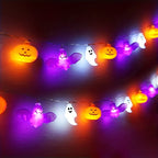 Spooky Halloween String Lights – Battery-Powered Pumpkin Design