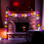 Spooky Halloween String Lights – Battery-Powered Pumpkin Design