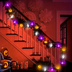Spooky Halloween String Lights – Battery-Powered Pumpkin Design
