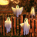 Spooky Halloween Fabric Ghost Hanging Lights for Party Decor