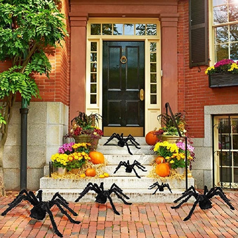 CreepyCrawl Giant Spider – Realistic Halloween Outdoor Yard Prop