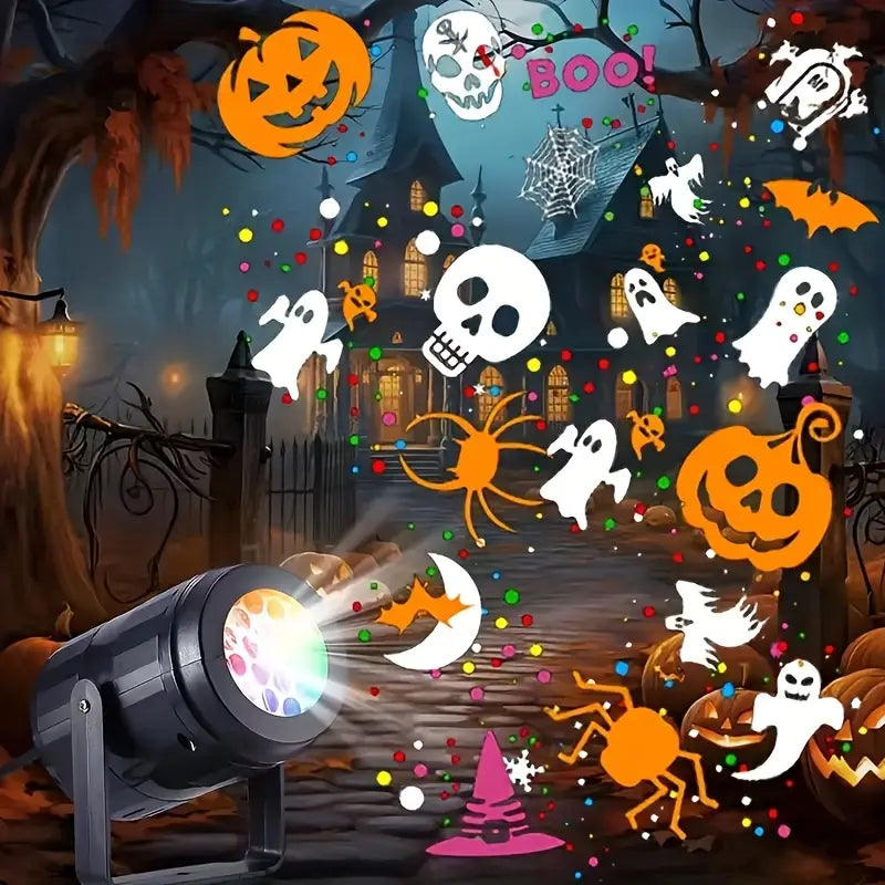 Halloween Projector Lamp | USB Lamp for Spooky Decoration