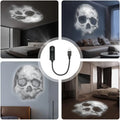 Halloween Skull | LED Nightstand Lamp with Projections