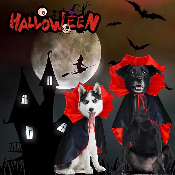 Halloween Vampire Cape Dog Costume