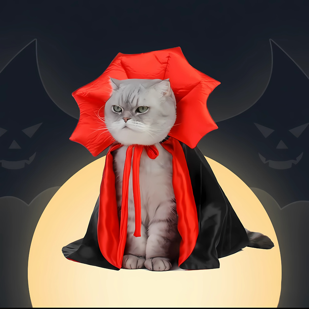 Halloween Vampire Cape Pets Costume