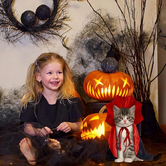 Halloween Vampire Cape Pets Costume