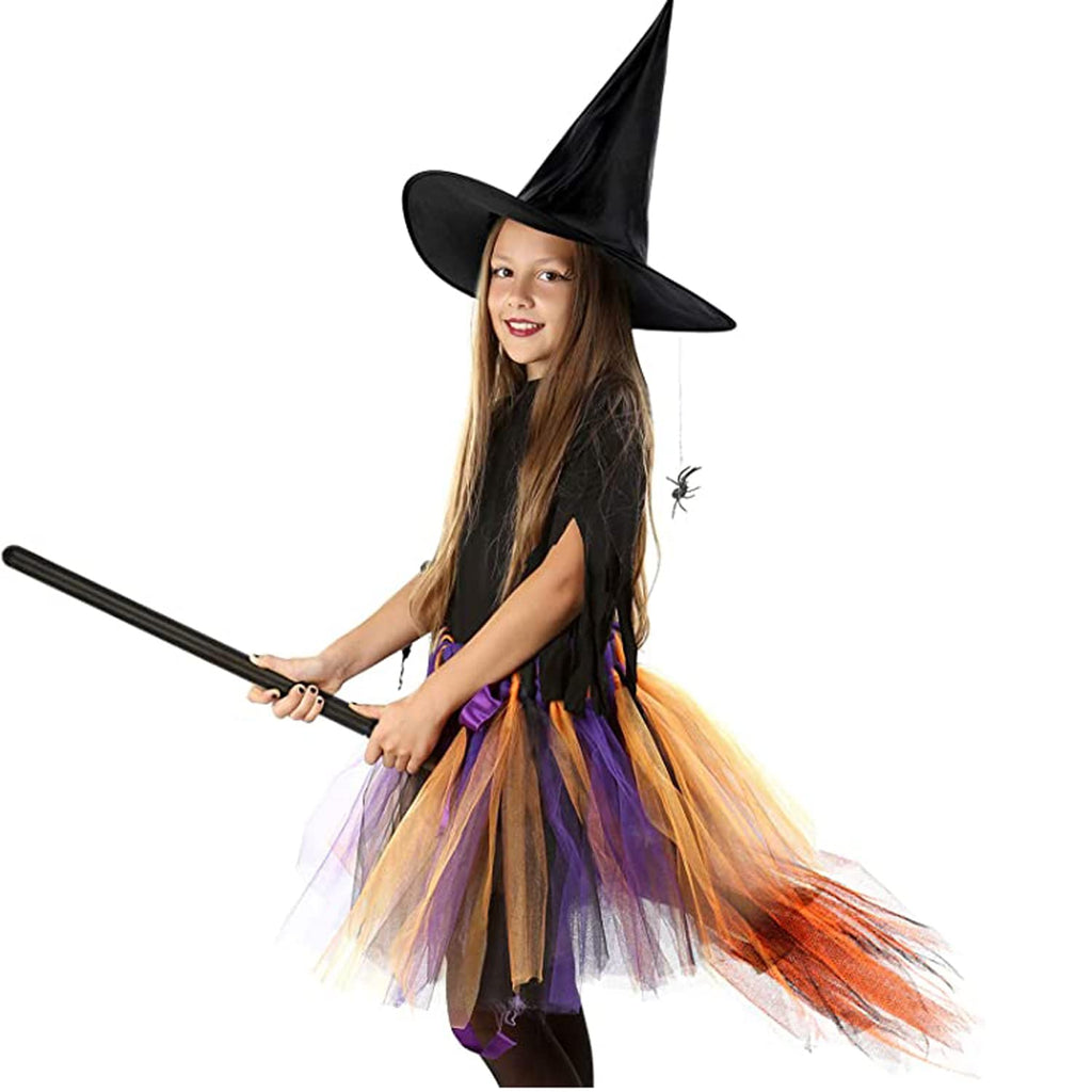 Halloween Witch Broom – Plastic Party Prop for Spooky Fun Decor