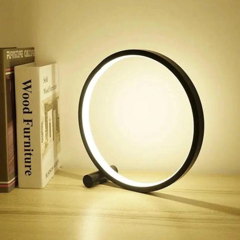 Dimmable LED Touch Round Table Lamp for Creative Spaces