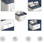 Durable Multifunctional Tissue Box with Storage Compartments