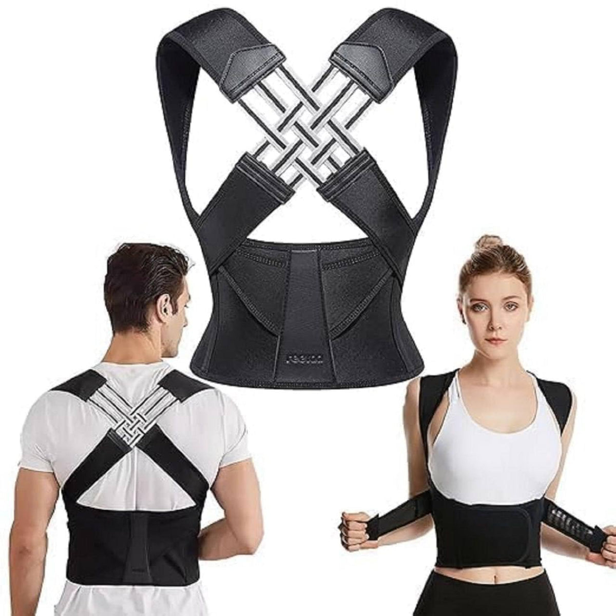 Ergonomic Posture Corrector for Neck and Back Pain Relief Adjustable and Stable