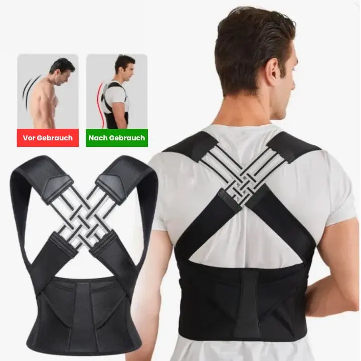 Posture corrector for back and shoulder support