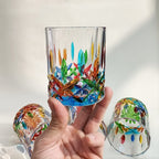 Hand-painted Murano glass