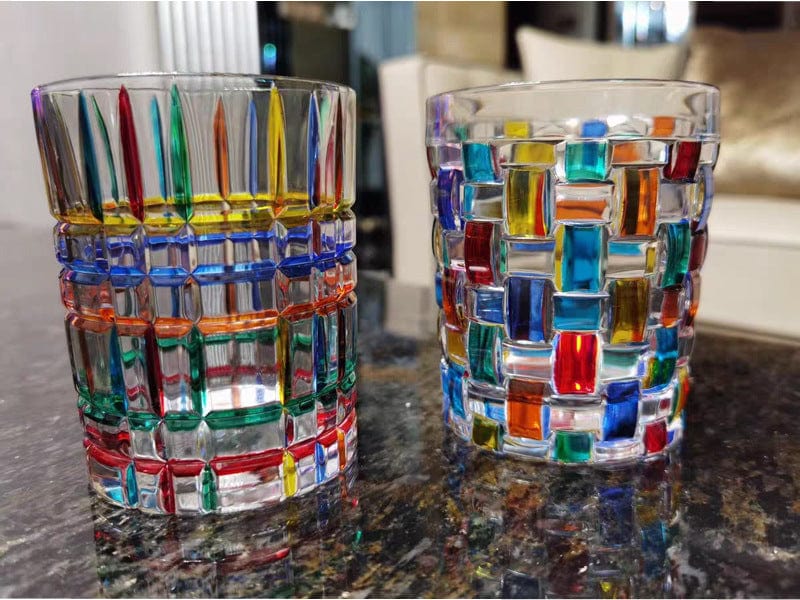 Hand-painted Murano glass
