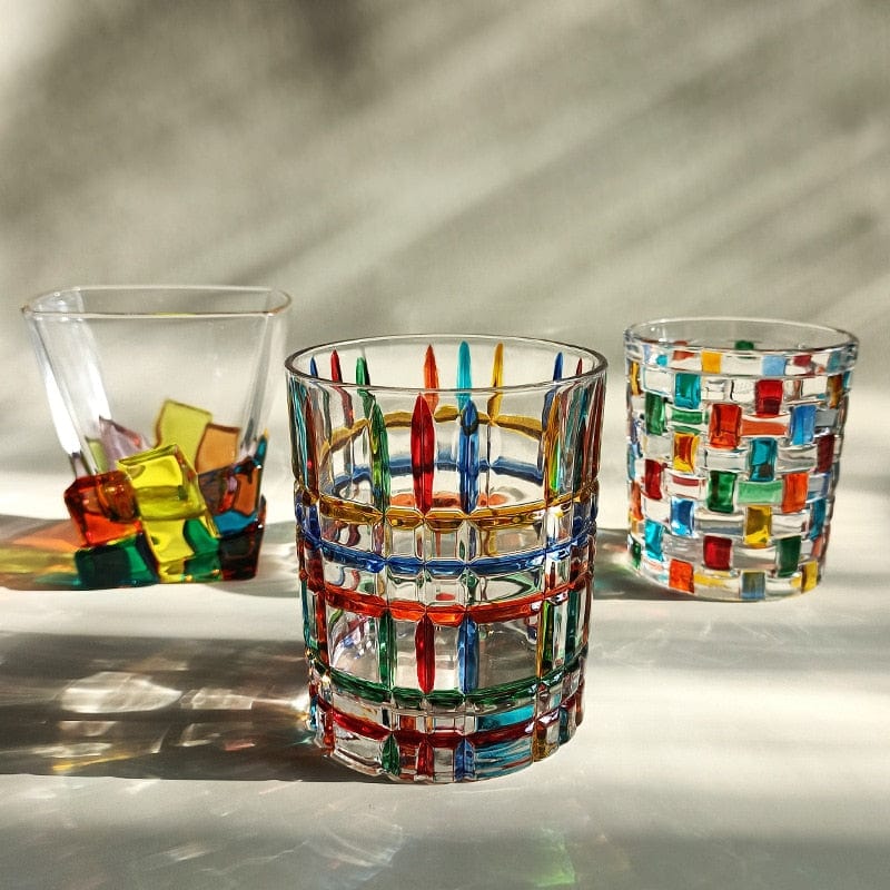 Hand-painted Murano glass
