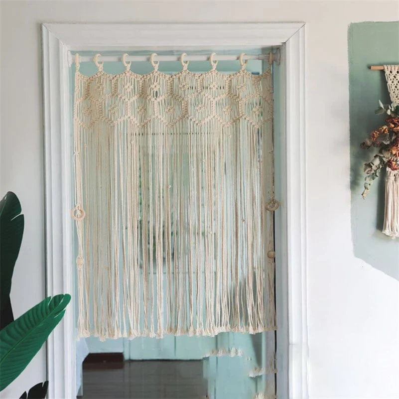 Handwoven Macrame Hanging Drapery