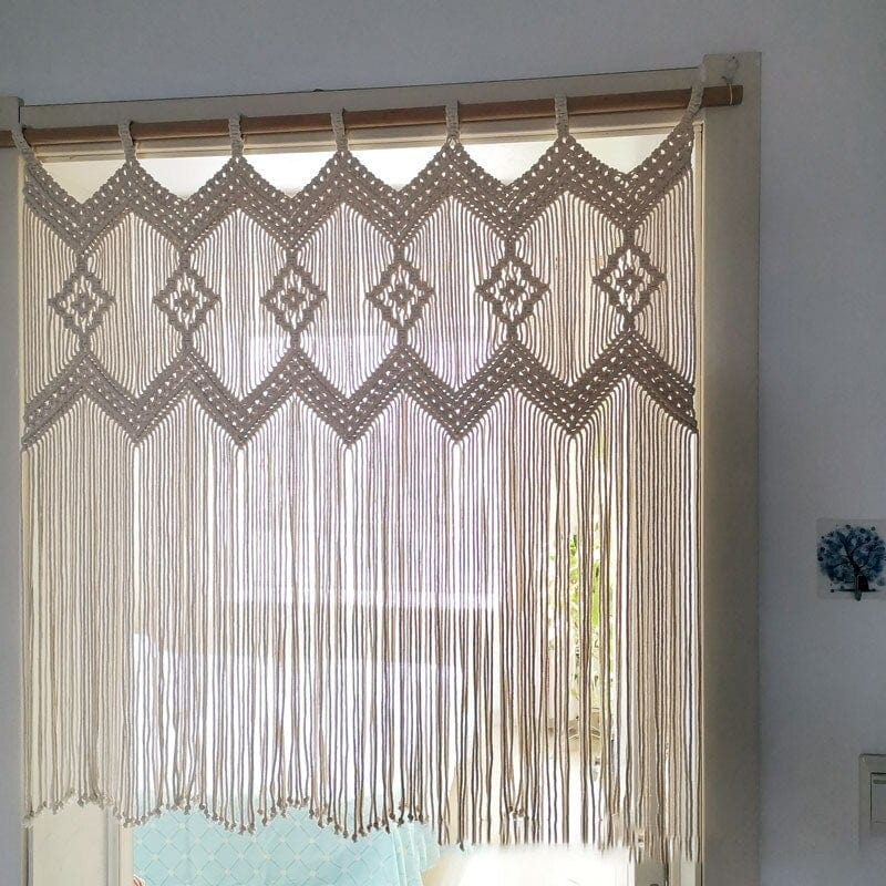 Handwoven Macrame Hanging Drapery