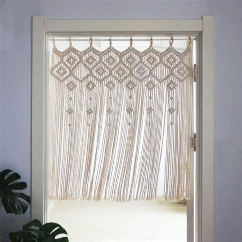 Handwoven Macrame Hanging Drapery