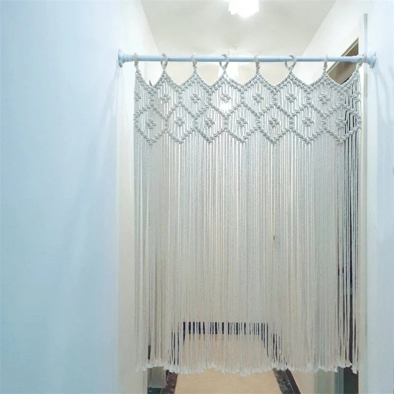 Handwoven Macrame Hanging Drapery