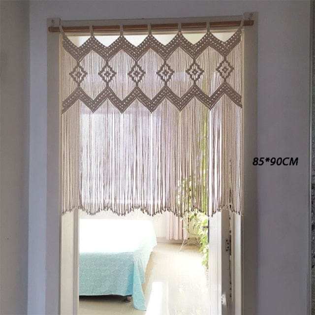 Handwoven Macrame Hanging Drapery