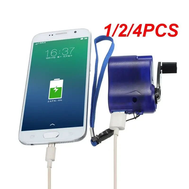 Portable USB Emergency Charger with Hand Crank for Outdoor Adventures