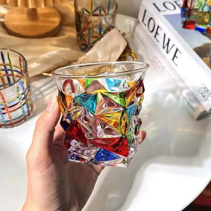 Hand-painted crystal glasses