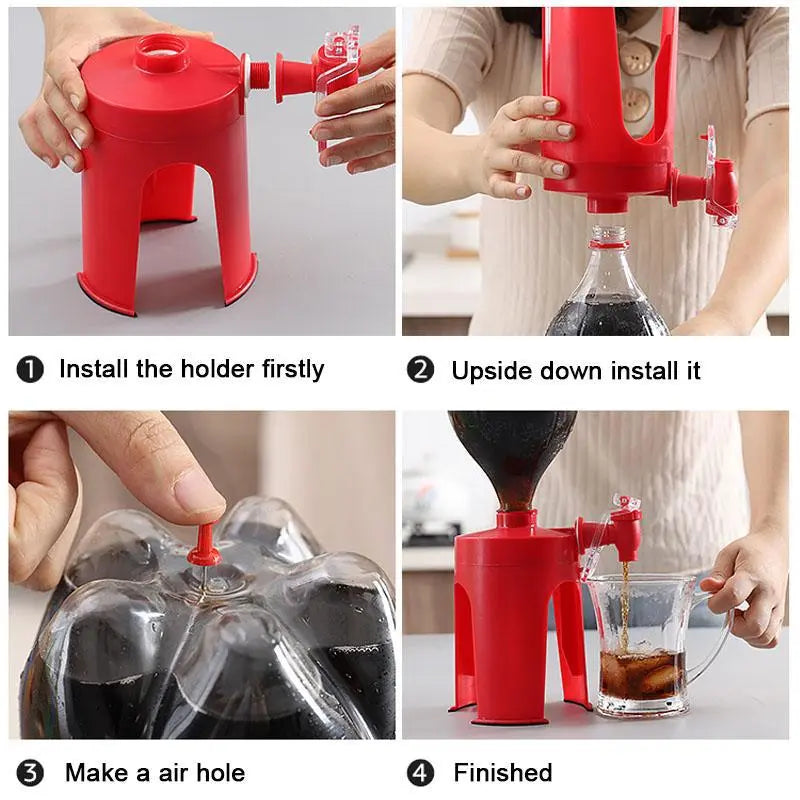 Handprint Drink Dispenser – Easy & Spill-Free Pouring