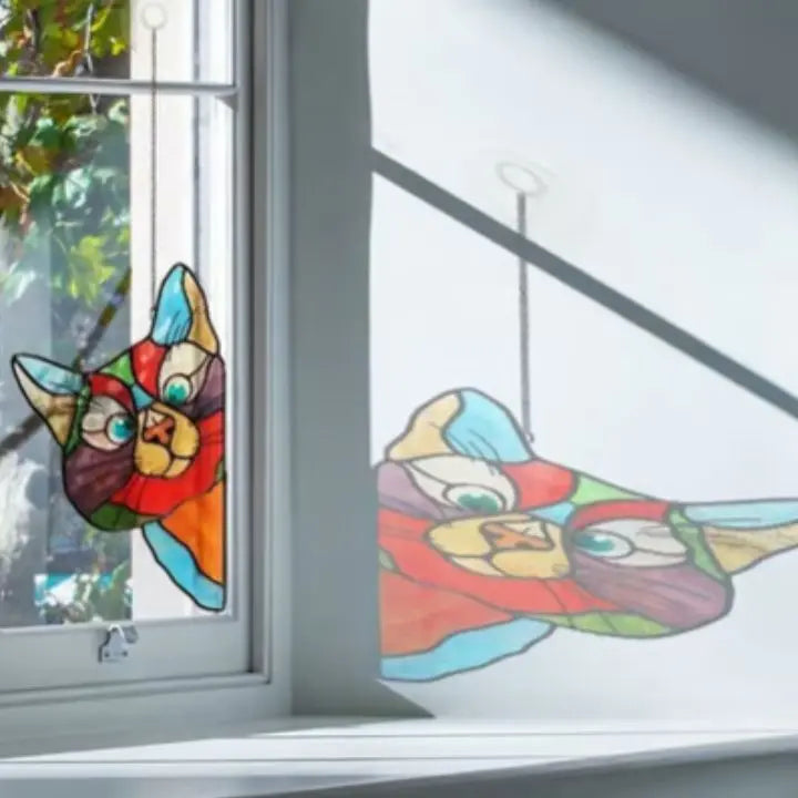 Handmade Cat Suncatcher – Window Decoration with Style