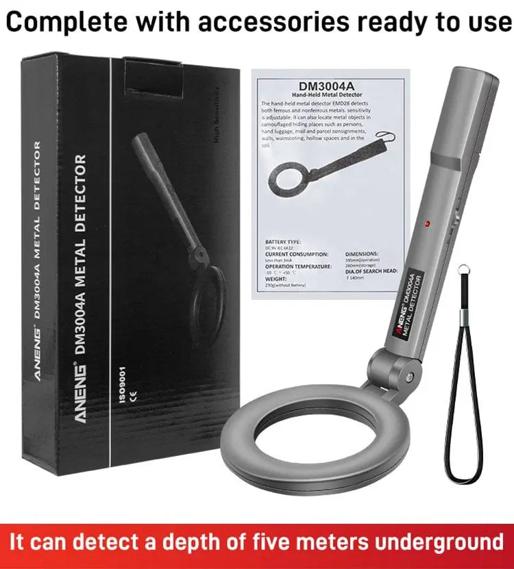 High-Sensitivity Hand Metal Detector – Discover Hidden Treasures