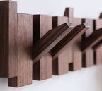 Handmade Wooden Piano Wall Coat Rack