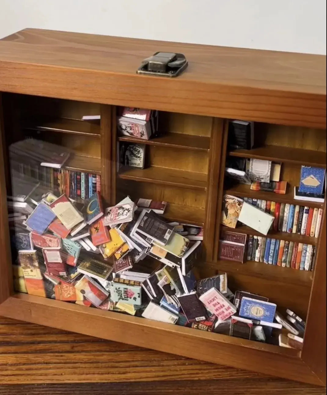 Handmade Mini Wooden Shelf for Anxiety Relief