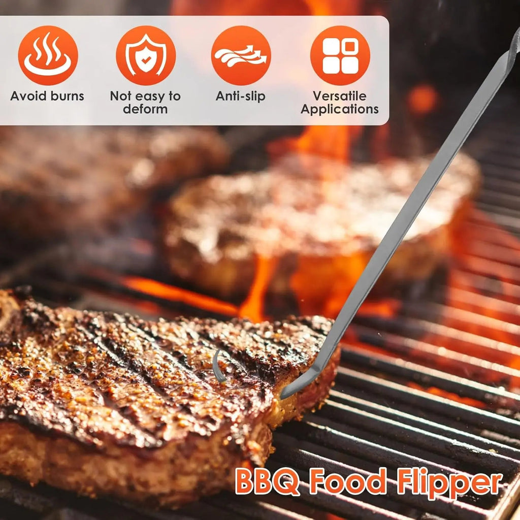 Hand-forged Grill spatula – Safe flipping at the grill
