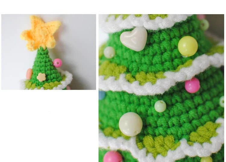 Handmade crocheted Christmas tree