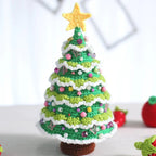 Handmade crocheted Christmas tree