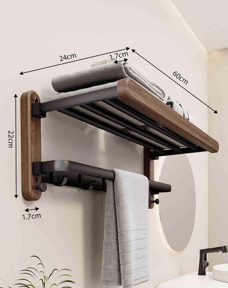 Towel Holder Without Drilling | Modern Wall Mount for Bathroom