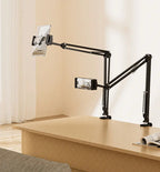 Device holder for the bed with long arm – Holds devices up to 1.2 kg safely
