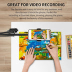 Device holder for the bed with long arm – Holds devices up to 1.2 kg safely