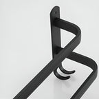 HangEase 3-Layer Towel Holder – Black Wall-Mounted Aluminium Rack Without Drilling