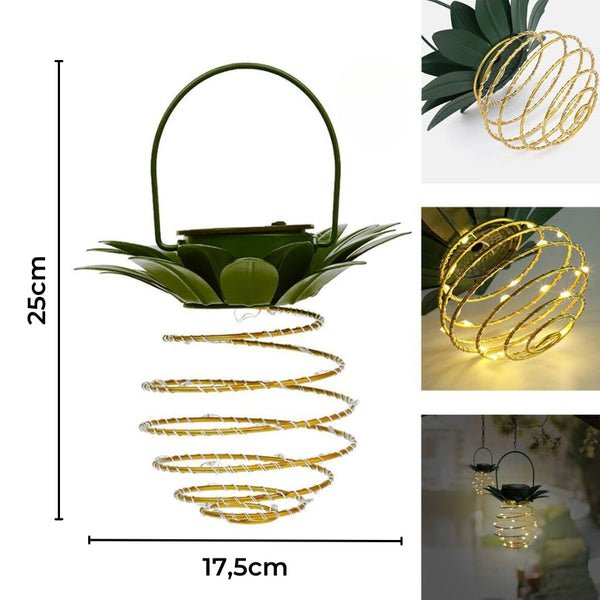 Solar-powered Pineapple Garden Lamp