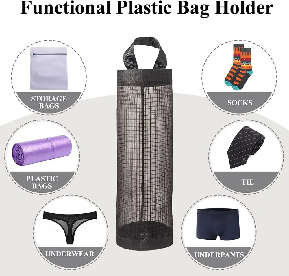Hanging Mesh Organizer for Bags – Neatly Store Plastic Bags