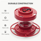 Red Nectar House for Hummingbirds with Insect Stop