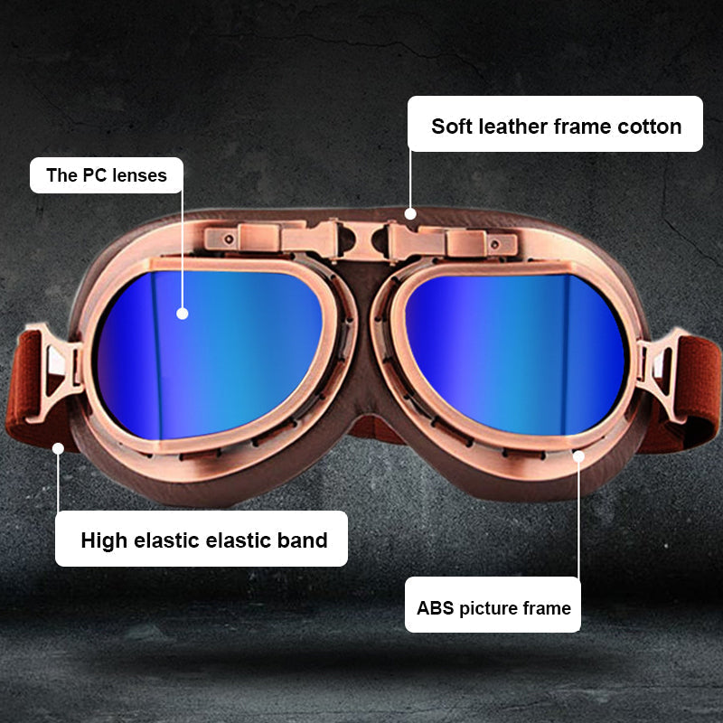 Vintage Steampunk Motorcycle Goggles