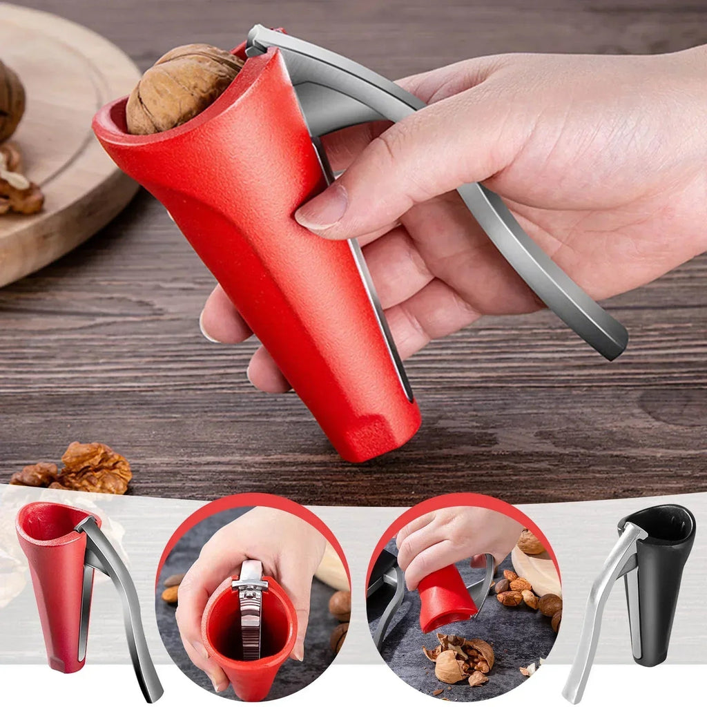 Ergonomic Nutcracker with Lever Mechanism – Robust Walnut & Hazelnut Opener