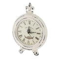 Vintage Wooden Style Table Clock with Alarm
